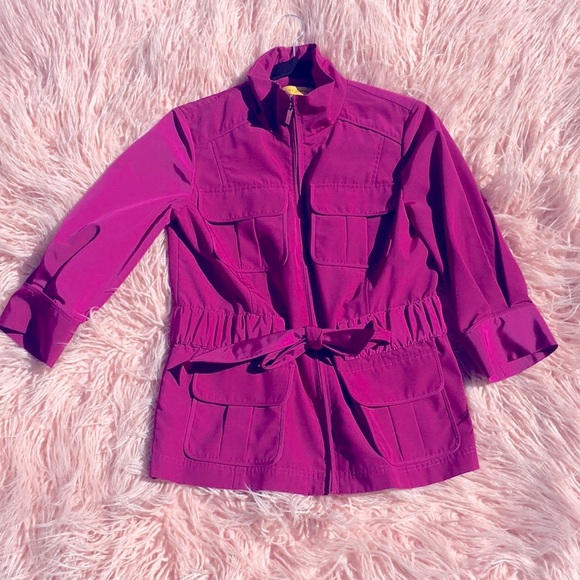 St John collection safari jacket bright purple pink - Picture 9 of 16
